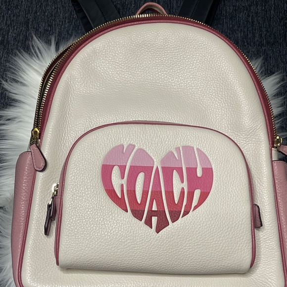 Coach Bookbag Pink heart shaped logo - Picture 8 of 10
